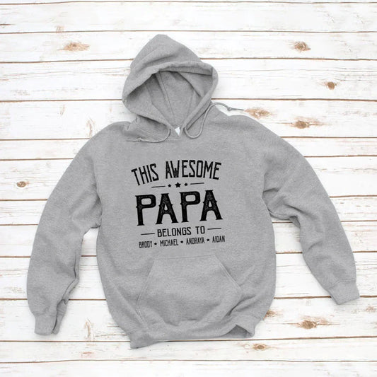 Papa And Kids Awesome VT2212002 Hoodie