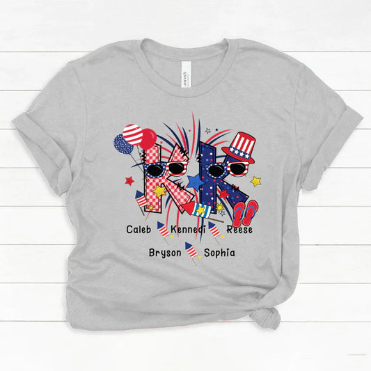 Patriotic Doodle 4th Of July KK And Grandkid CTH01 Classic Canvas