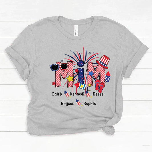 Patriotic Doodle 4th Of July MIM And Grandkid CTH01 Classic Canvas