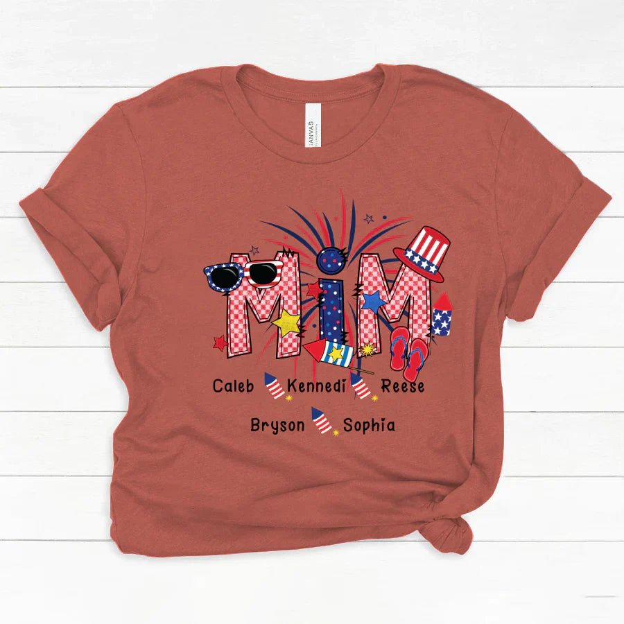 Patriotic Doodle 4th Of July MIM And Grandkid CTH01 Classic Canvas