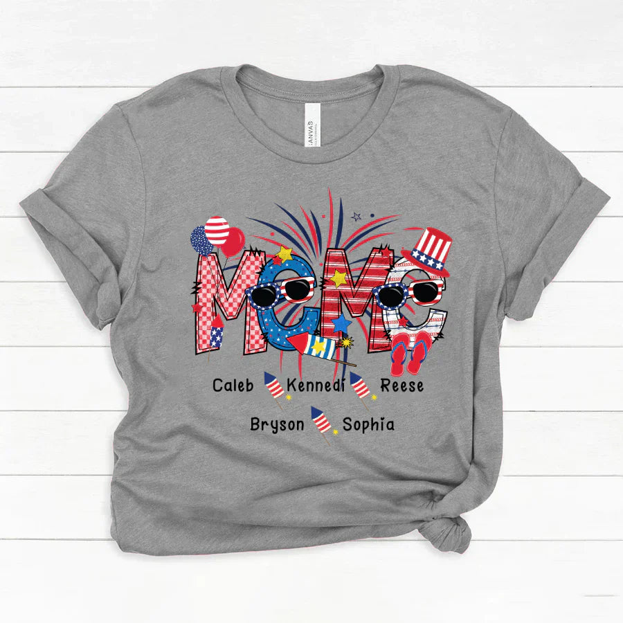Patriotic Doodle 4th Of July Meme And Grandkid CTH01 Classic Canvas
