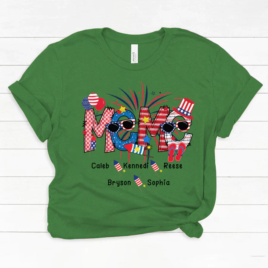 Patriotic Doodle 4th Of July Meme And Grandkid CTH01 Classic Canvas