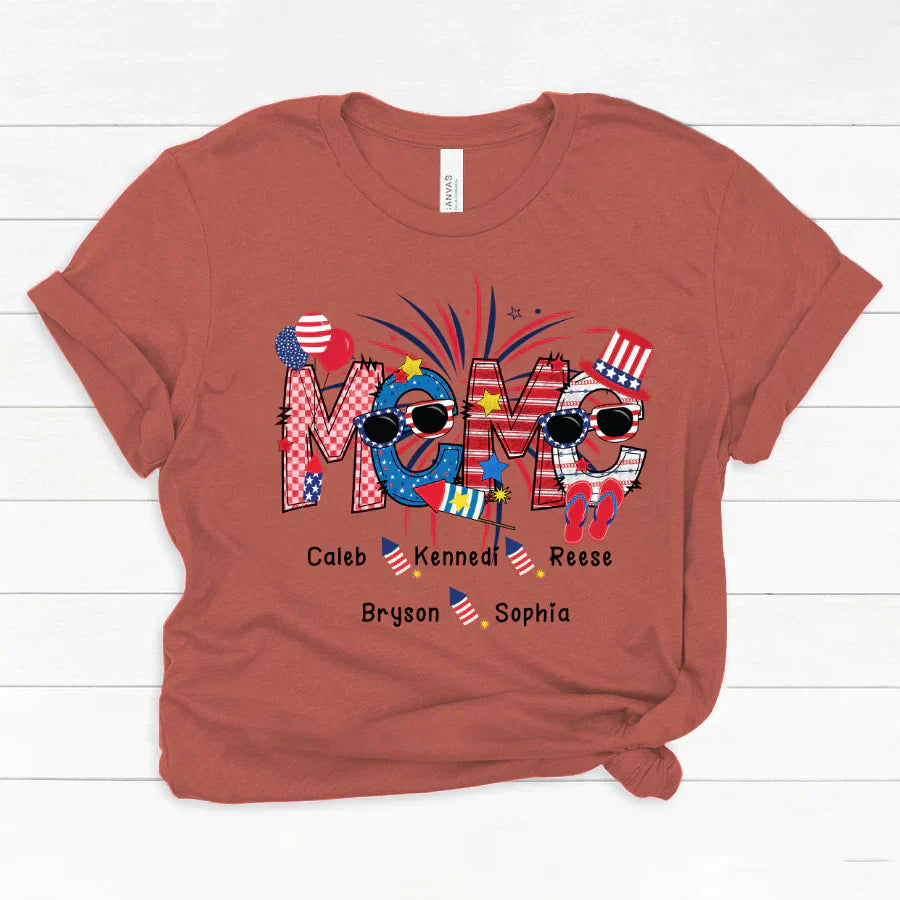 Patriotic Doodle 4th Of July Meme And Grandkid CTH01 Classic Canvas