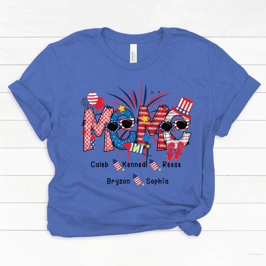 Patriotic Doodle 4th Of July Meme And Grandkid CTH01 Classic Canvas