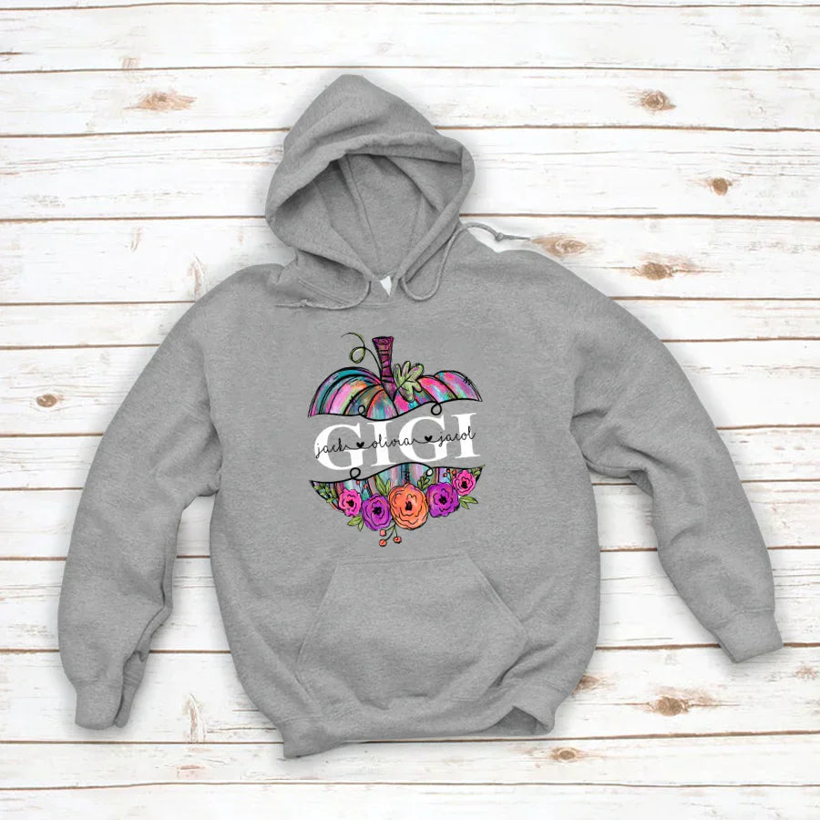 Personalized Gigi Painted Pumpkin 2022 Hoodie