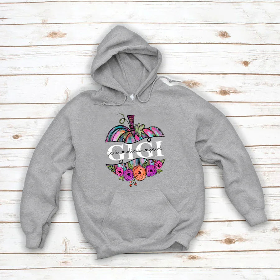 Personalized Gigi Painted Pumpkin 2022 Hoodie