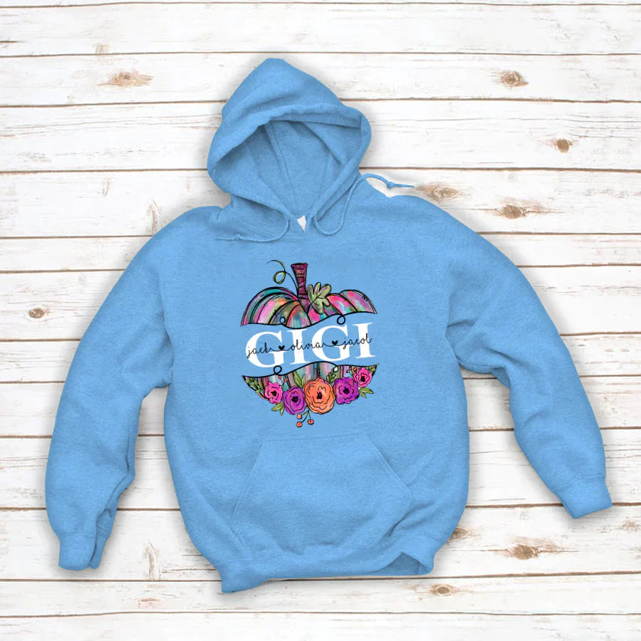 Personalized Gigi Painted Pumpkin 2022 Hoodie