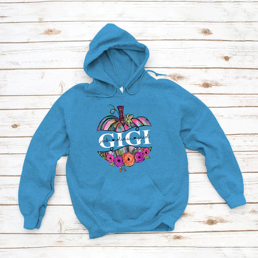 Personalized Gigi Painted Pumpkin 2022 Hoodie