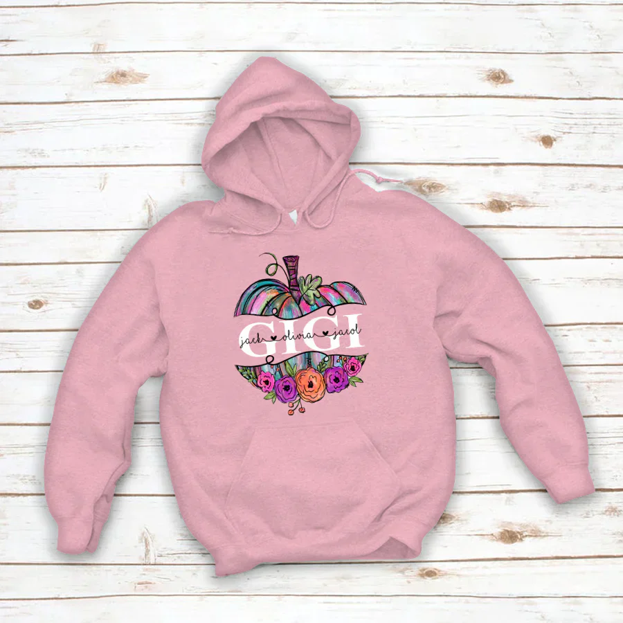 Personalized Gigi Painted Pumpkin 2022 Hoodie