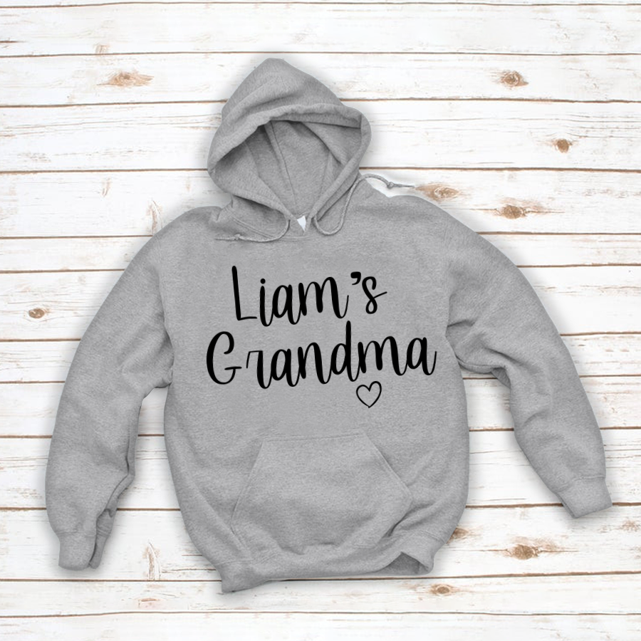 Personalized Grandma Kid Name Custom Names Mother's Day Hoodie