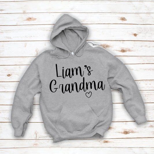 Personalized Grandma Kid Name Custom Names Mother's Day Hoodie