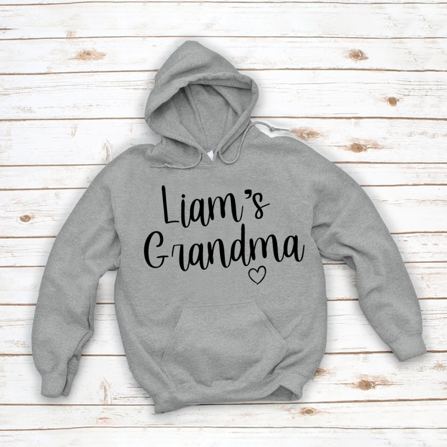 Personalized Grandma Kid Name Custom Names Mother's Day Hoodie