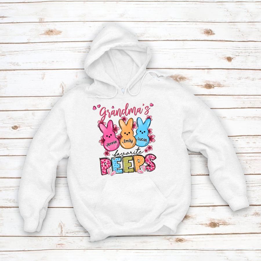 Personalized Grandma's Favorite Peeps CL01 Hoodie