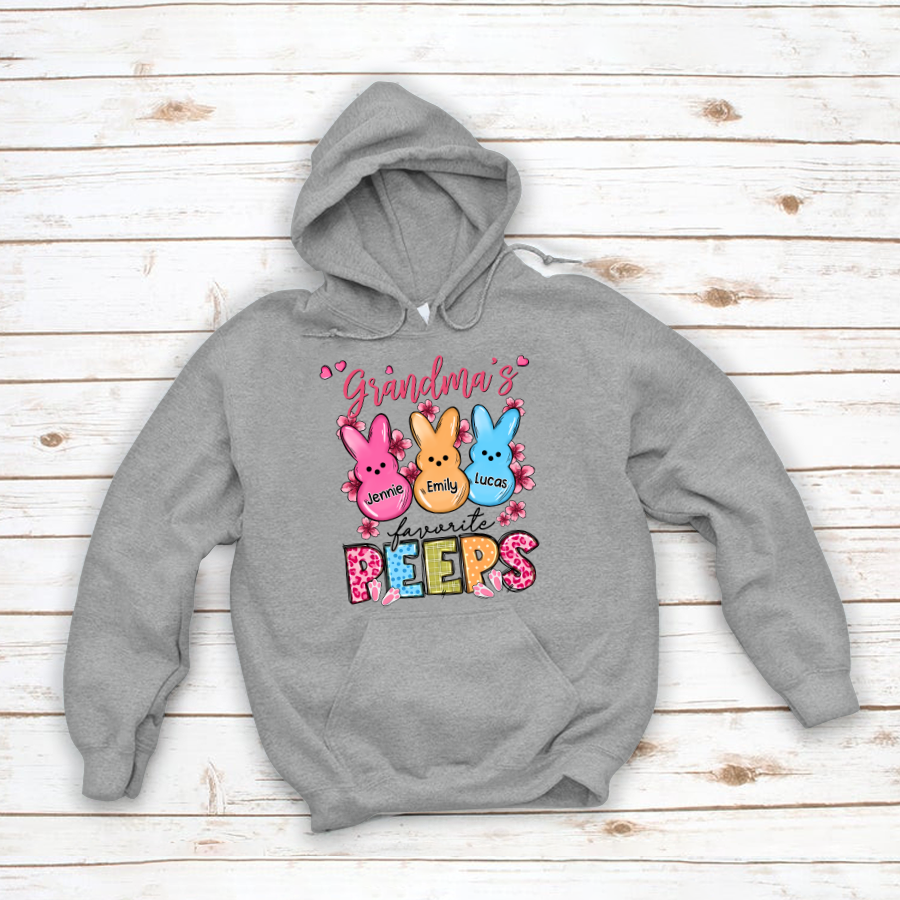 Personalized Grandma's Favorite Peeps CL01 Hoodie