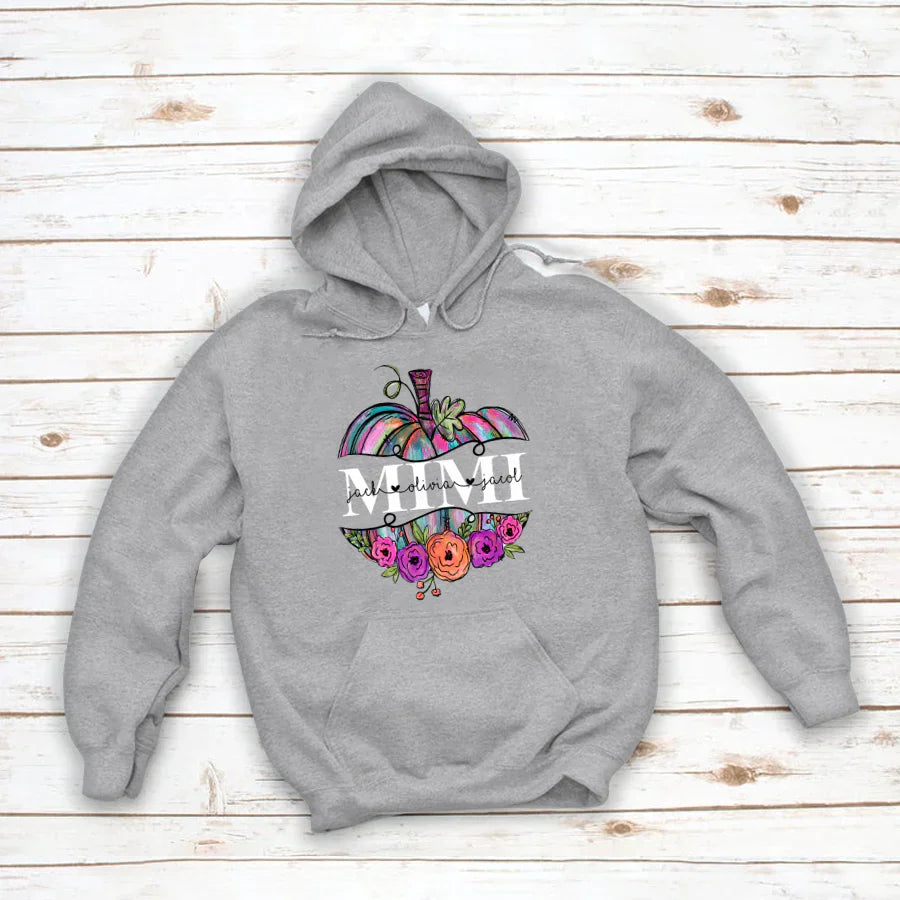 Personalized Mimi Painted Pumpkin 2022 Hoodie