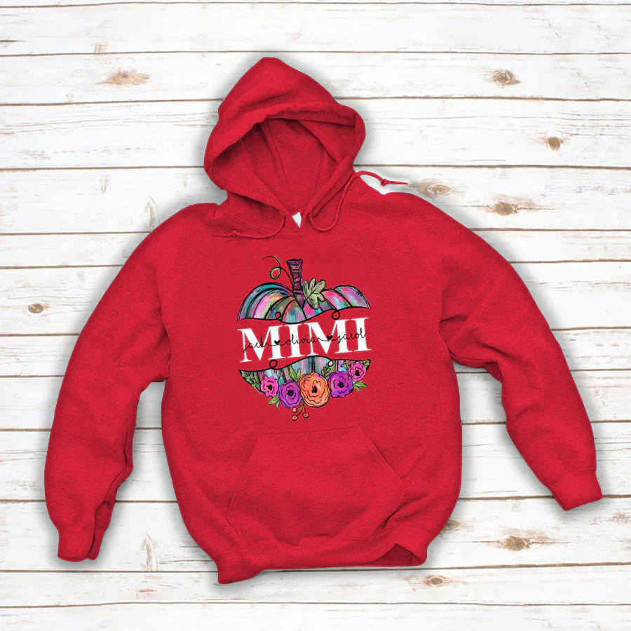Personalized Mimi Painted Pumpkin 2022 Hoodie