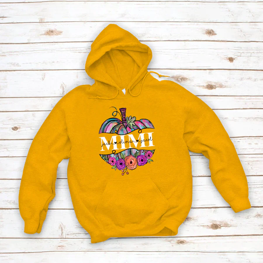 Personalized Mimi Painted Pumpkin 2022 Hoodie