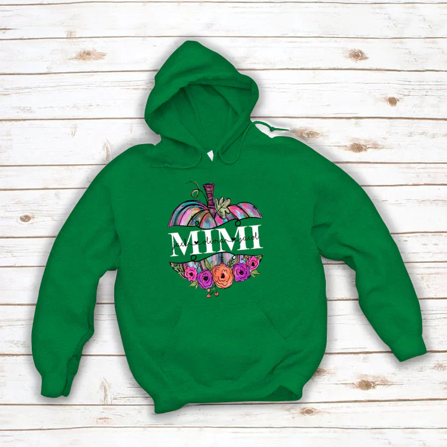 Personalized Mimi Painted Pumpkin 2022 Hoodie