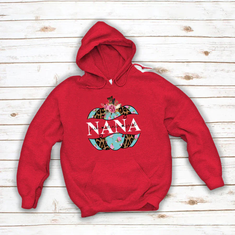 Personalized Nana Pumpkin Flower 2022 Hoodie