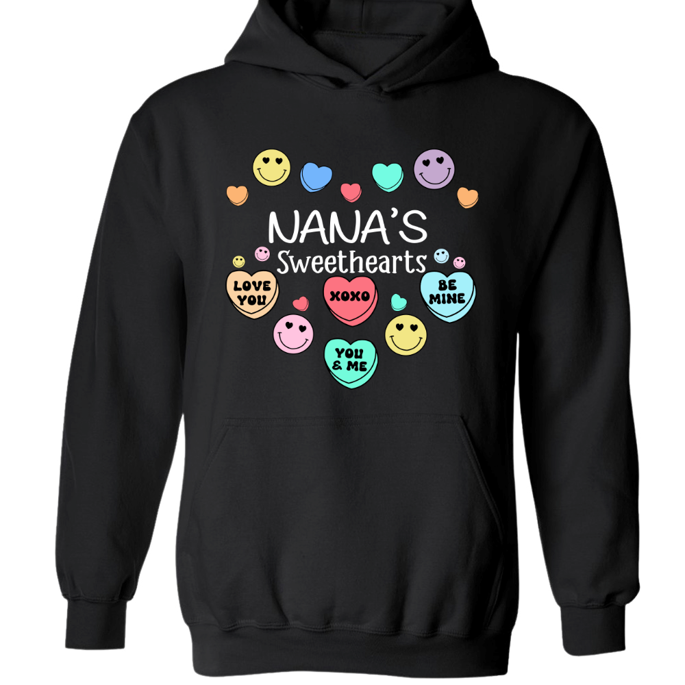 Personalized nana's sweethearts xoxo valentine Hoodie