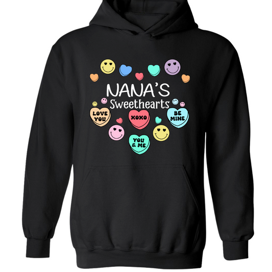 Personalized nana's sweethearts xoxo valentine Hoodie