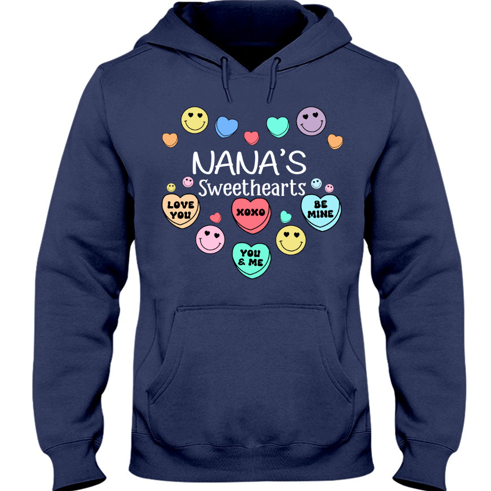 Personalized nana's sweethearts xoxo valentine Hoodie