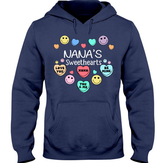 Personalized nana's sweethearts xoxo valentine Hoodie