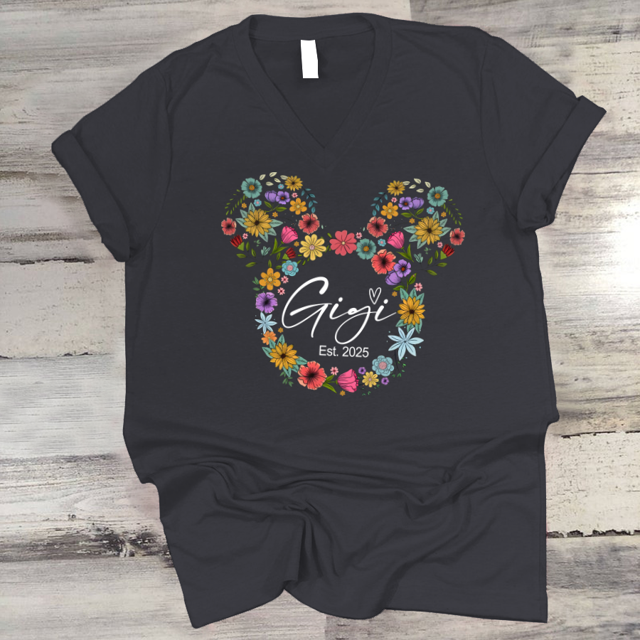 Test Custom Gigi Floral Mother's Day Gift Shirt