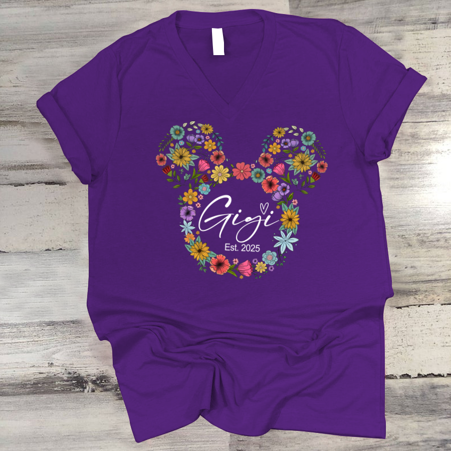 Test Custom Gigi Floral Mother's Day Gift Shirt