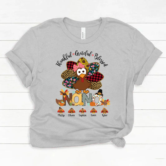 Thankful Greatful Blessed Nana Turkey 2022 Classic Canvas