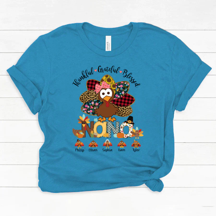 Thankful Greatful Blessed Nana Turkey 2022 Classic Canvas