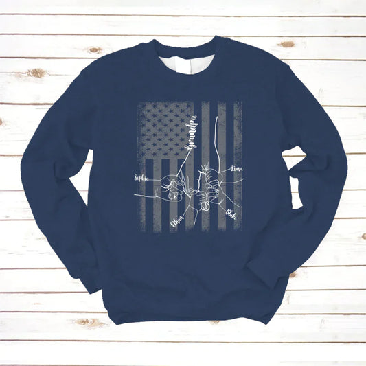 They Call Me Grandpa Hands Flag VTN221126 Sweatshirt