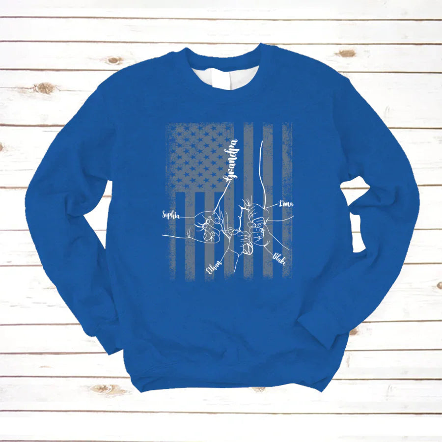 They Call Me Grandpa Hands Flag VTN221126 Sweatshirt