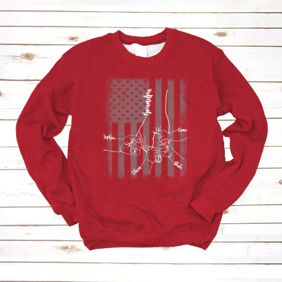 They Call Me Grandpa Hands Flag VTN221126 Sweatshirt