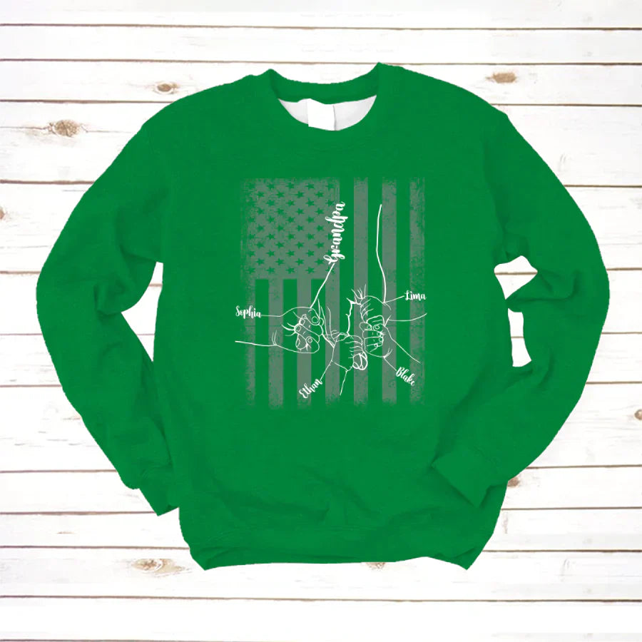 They Call Me Grandpa Hands Flag VTN221126 Sweatshirt