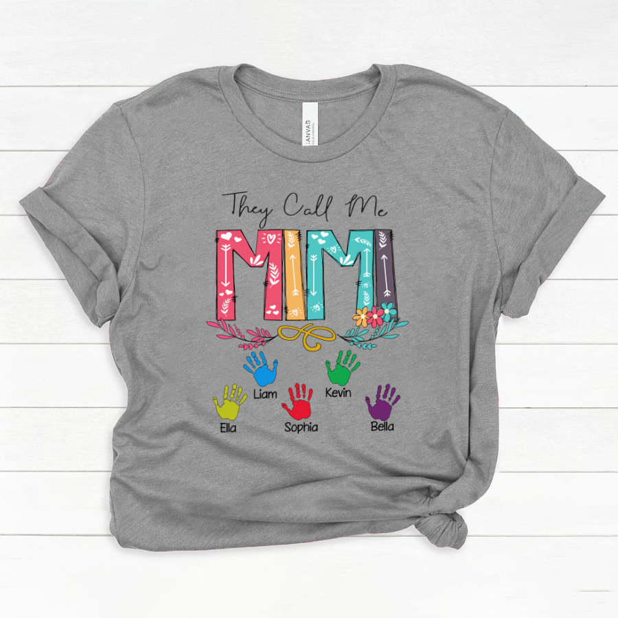 They Call Me Mimi Hands Mother's Day Classic Canvas