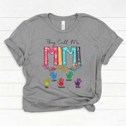 They Call Me Mimi Hands Mother's Day Classic Canvas