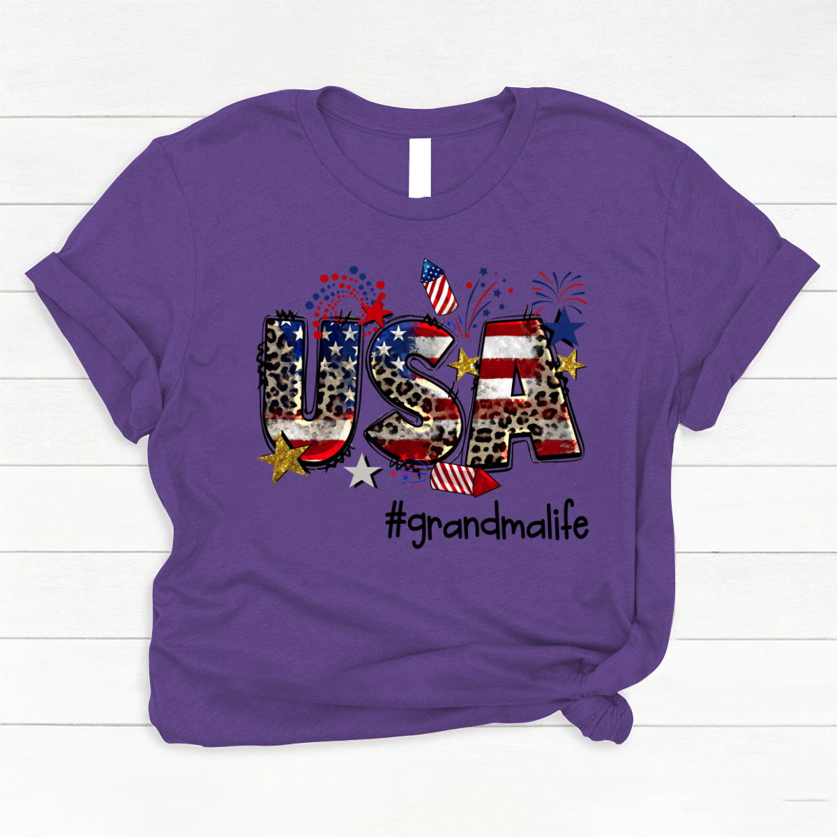 USA 4th of July  grandmalife CL01 Classic Canvas