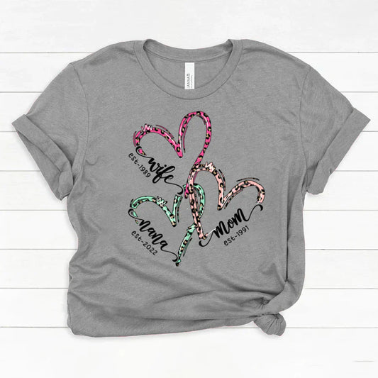 Wife Mom Grandma Heart VT2212001 Classic Canvas