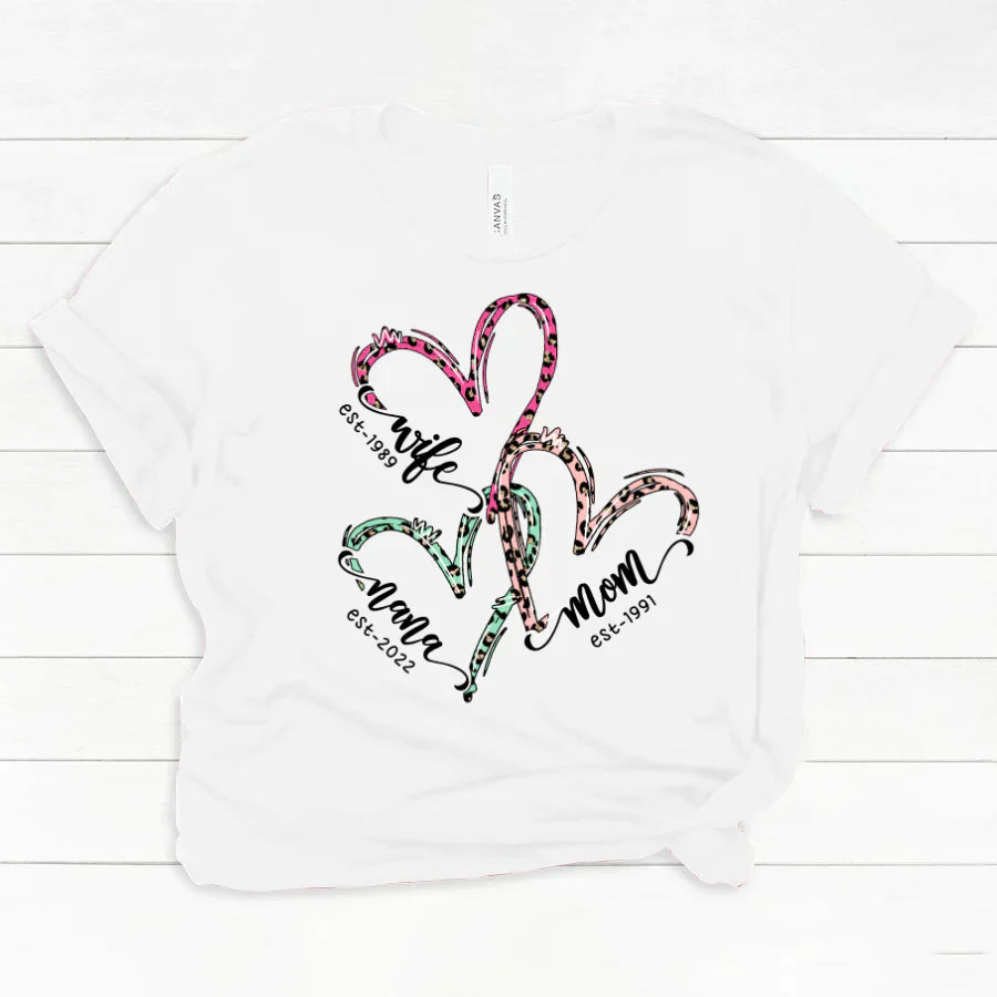 Wife Mom Grandma Heart VT2212001 Classic Canvas