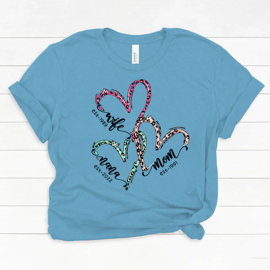 Wife Mom Grandma Heart VT2212001 Classic Canvas