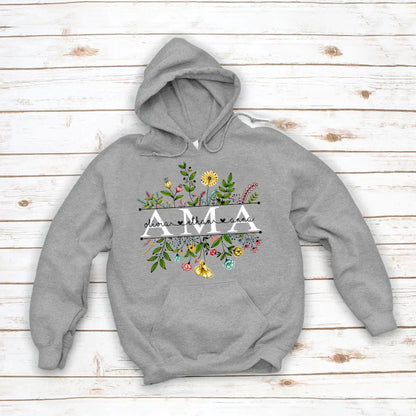 Wildflowers Ama And Grandkids Hoodie