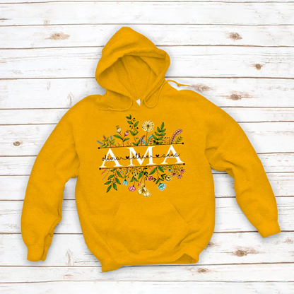 Wildflowers Ama And Grandkids Hoodie