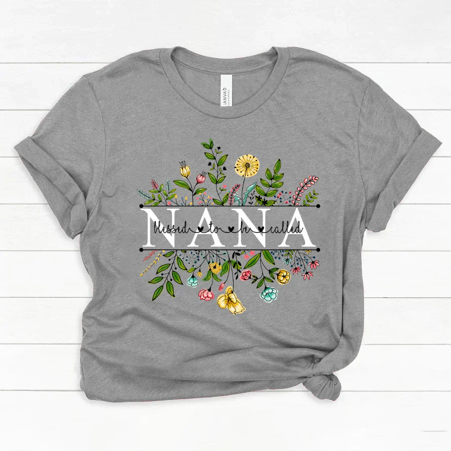 Wildflowers Blessed To Be Called Nana Classic Canvas