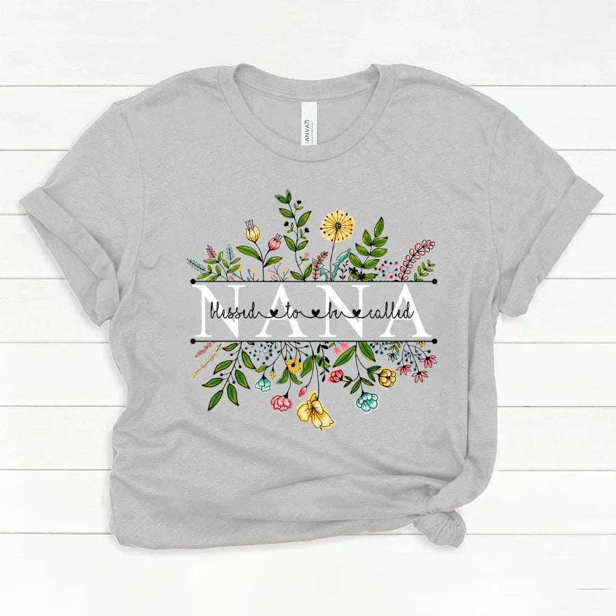 Wildflowers Blessed To Be Called Nana Classic Canvas