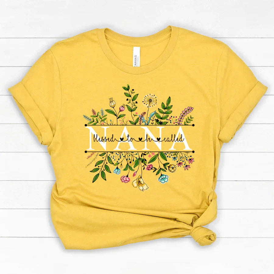 Wildflowers Blessed To Be Called Nana Classic Canvas