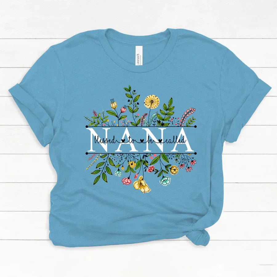 Wildflowers Blessed To Be Called Nana Classic Canvas