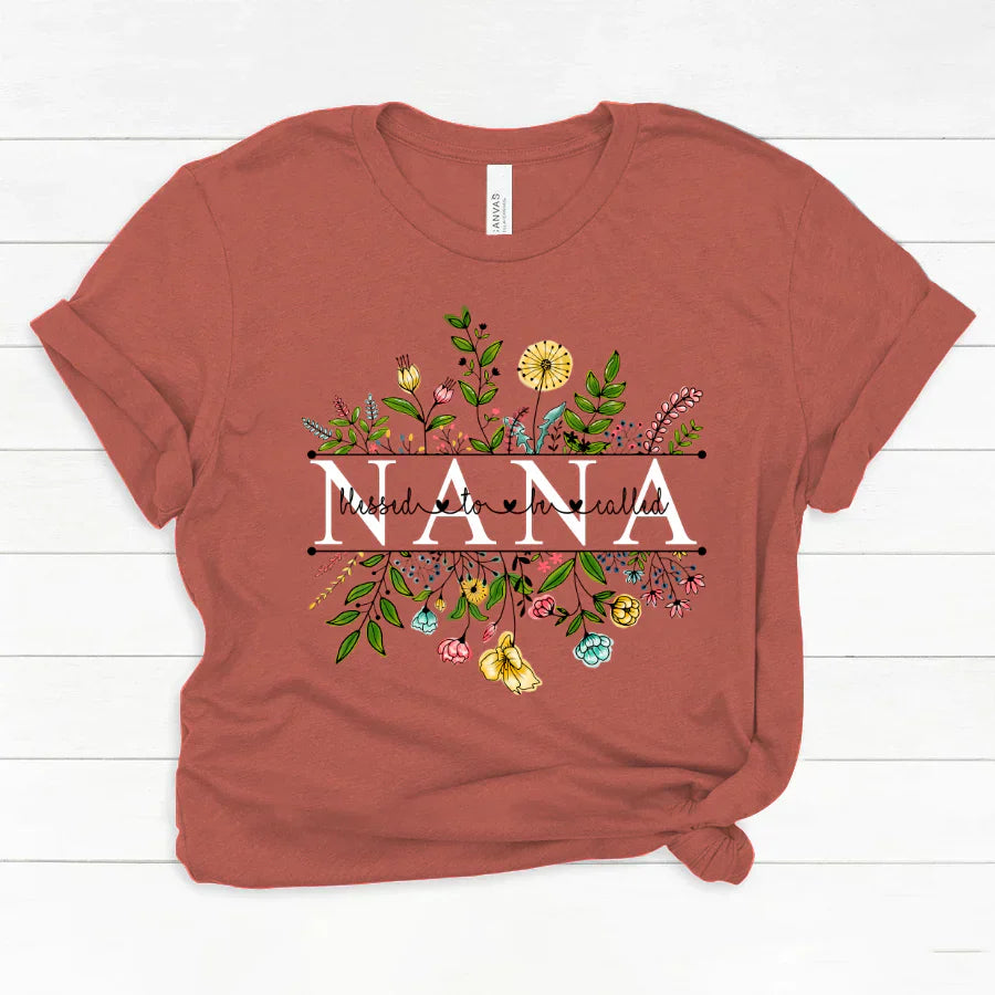 Wildflowers Blessed To Be Called Nana Classic Canvas