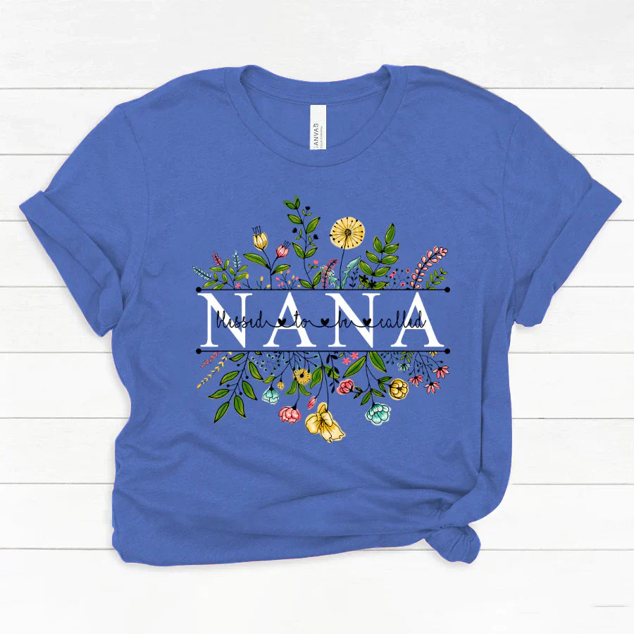 Wildflowers Blessed To Be Called Nana Classic Canvas