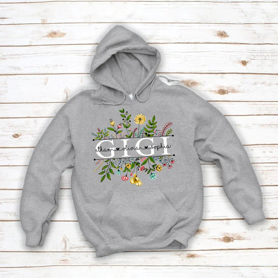 Wildflowers Gigi And Grandkids Hoodie